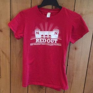 Junior size red our NE t shirt